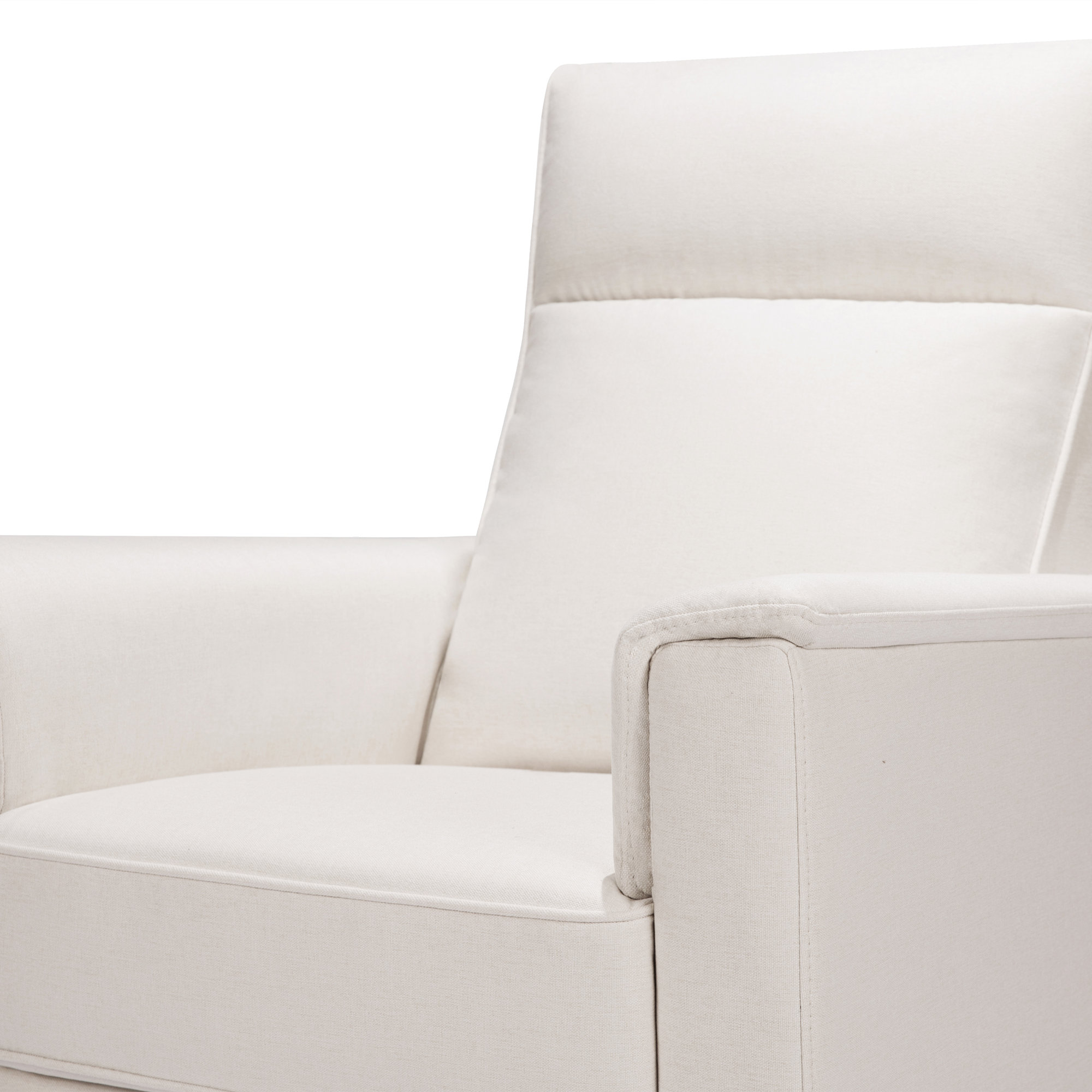 Willa Recliner in Eco-Performance Fabric, Cream Polyester Blend