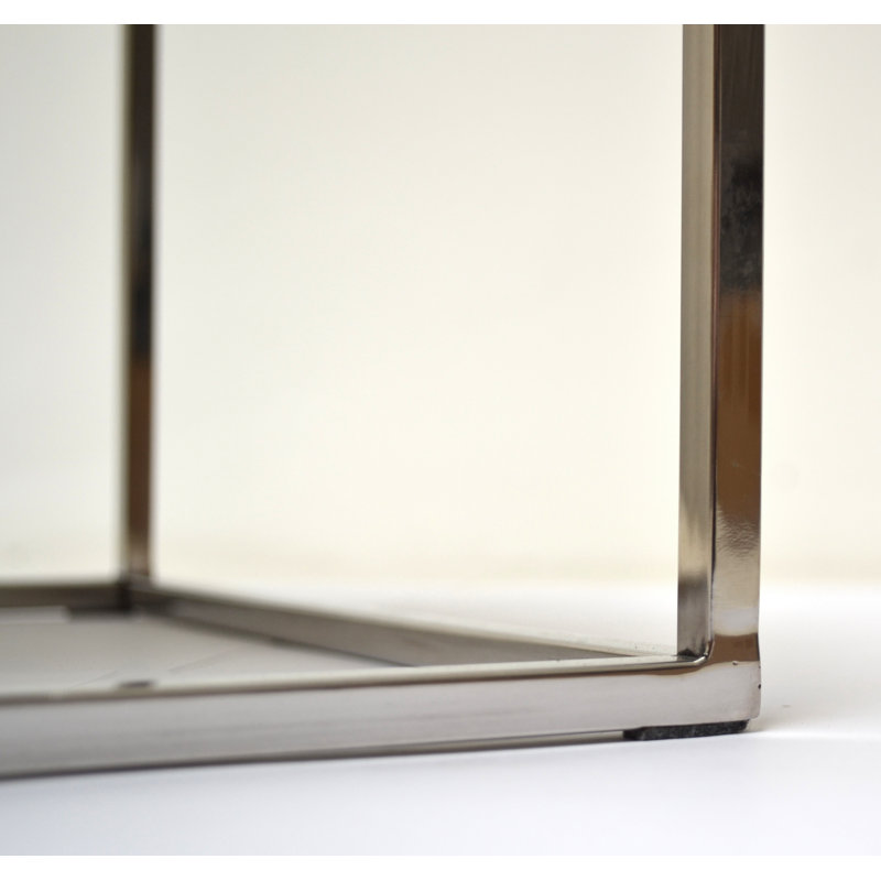 Collin Glass Top Frame Side Table Set