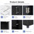 Freestanding Storage Cabinet with Two Drawers and Adjustable Shelf-1129080523