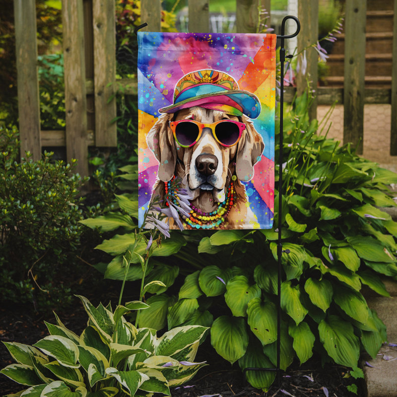 Drapeau de jardin Hippie Dawg, Braque de Weimar