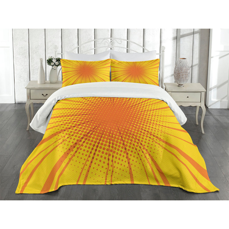 Queen White Quilted Bedspread Set with Pillow Shams