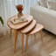 Nesting Table Set of 3 - Ercol Style Rustic Chestnut Natural-1273282693
