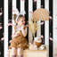 Papier peint rayé rose et noir Flamingo-1075131402