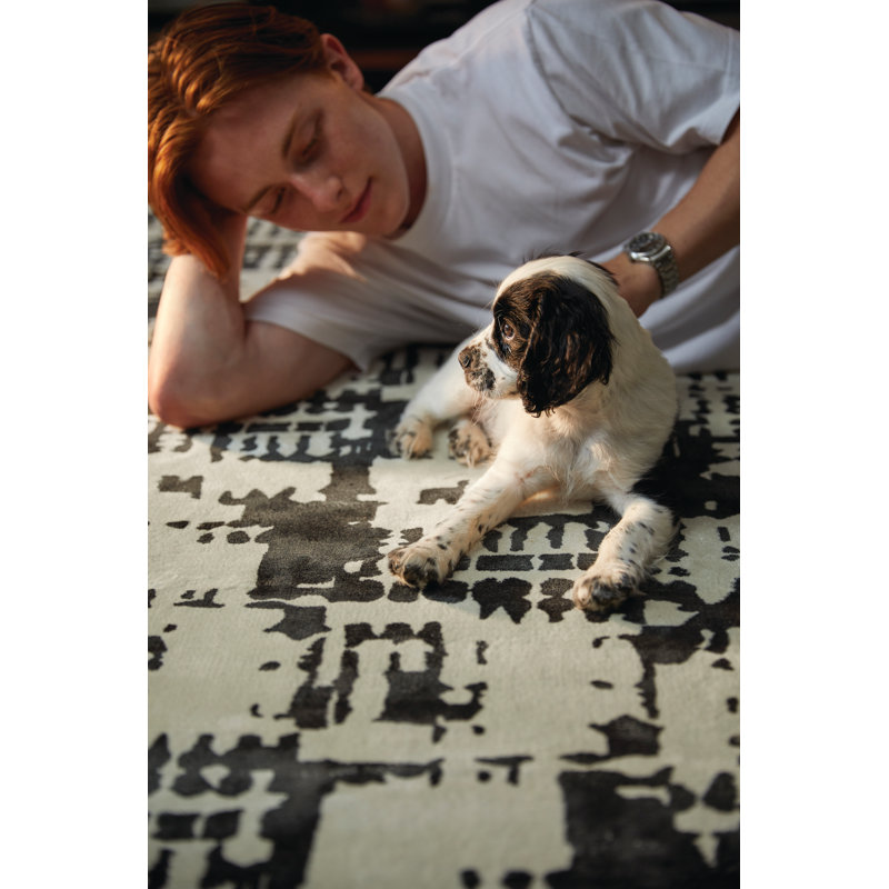 Kylen Abstract Hand Woven Area Rug, Rectangle 120 x 170