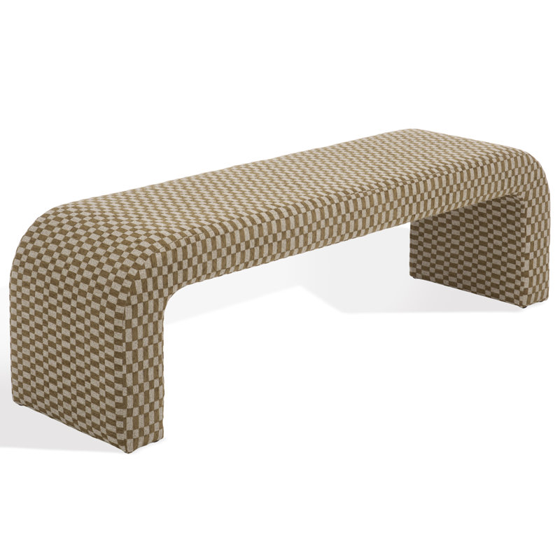 Banc rembourré Daine, Brun