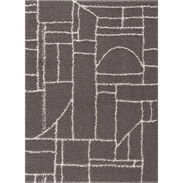 Kaern Abstract Gray Area Rug