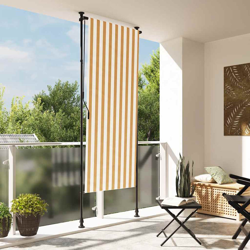 Tissu orange et blanc vidaXL, H 106,3 po x l 47,2 po, Orange / blanc
