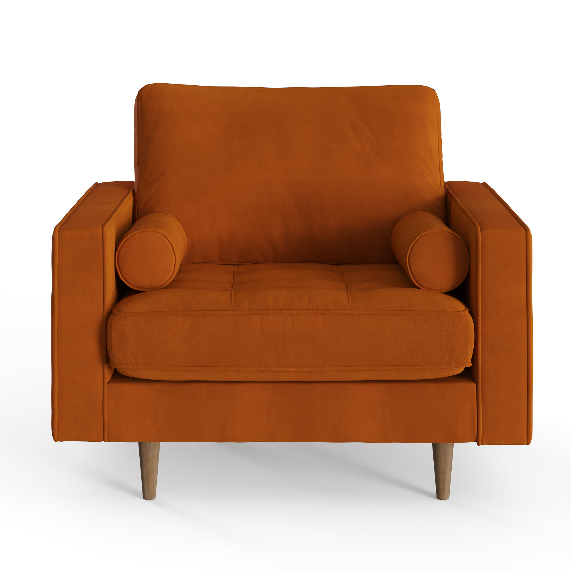 Geo Upholstered Armchair - Mid-Century Style