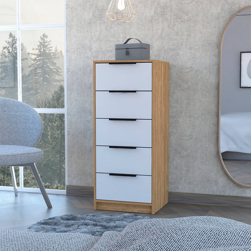 Commode 5 tiroirs, commode verticale, Multi-couleur