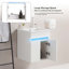 Meuble-lavabo mural simple 16 po avec plateau en céramique Krystyne