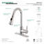 Robinet de cuisine à poignée simple pull down Continental-29272968