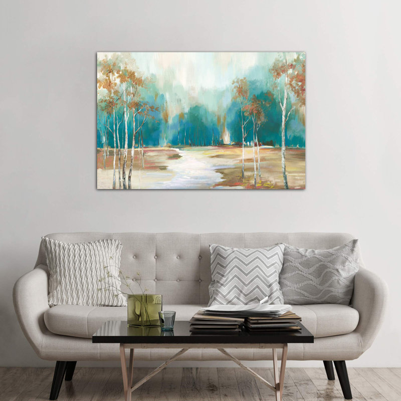 Pathway To The Forest by Allison Pearce - Giclee Art Print on Canvas, 66.04 cm H x 45.72 cm W x 1.91 cm D, Wrapped Canvas