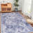Blue Washable Area Rug-1483656807