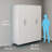Garage Core 2 Deep Cabinets & Doors In White-1943743680