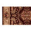 Tapis brun / beige / rouge en laine noué à la main de conception unique 6 pi x 9 pi