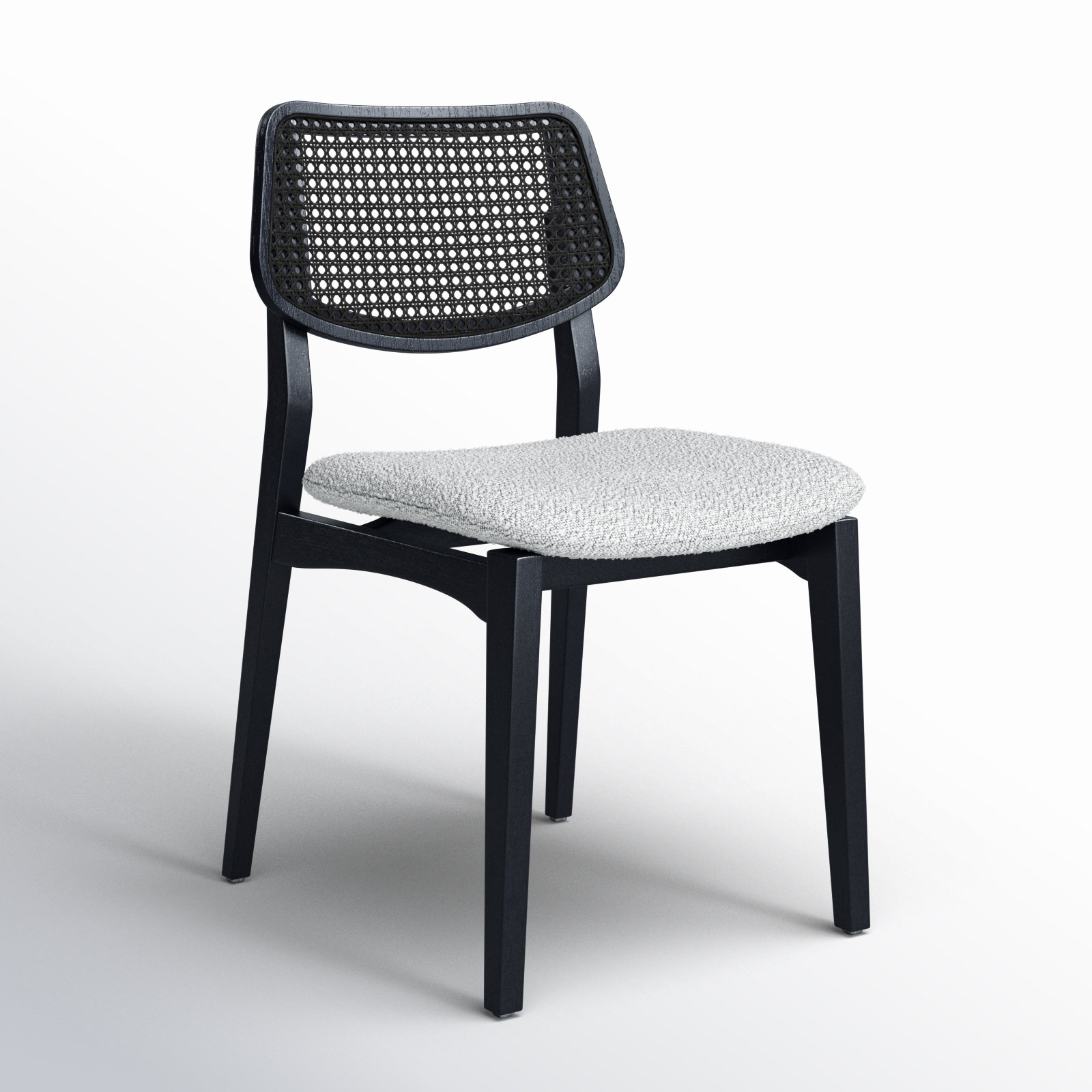 Adalay Cane Dining Chair, Crafted Glaze/Ebano Frame