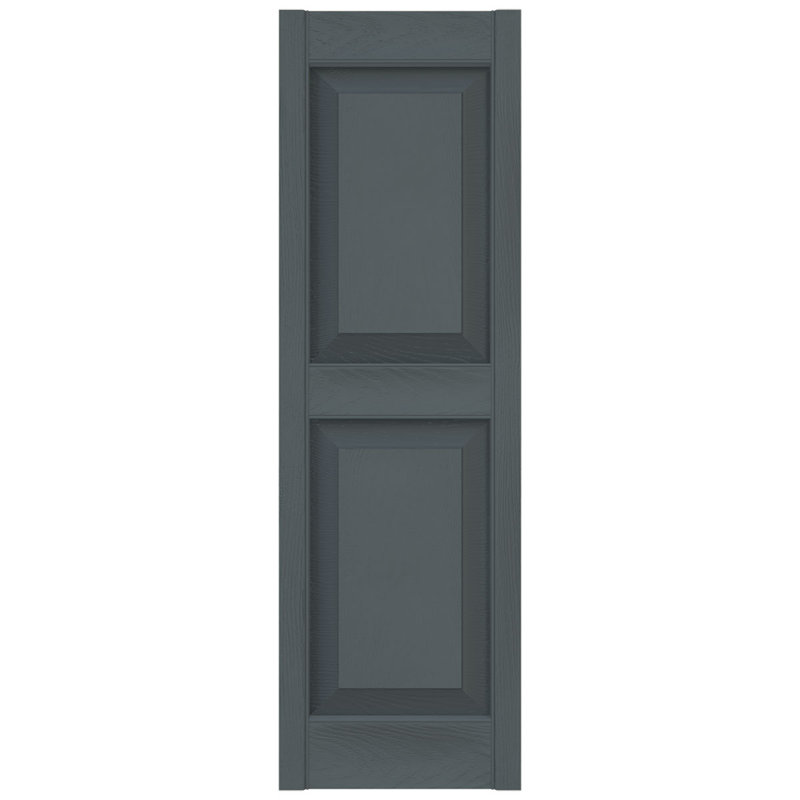 Mid-America Vinyl, TailorMade Two Equal Panels, Raised Panel Shutters, w/Installation Shutter-Lok's (Per Pair), 14.75", 67"