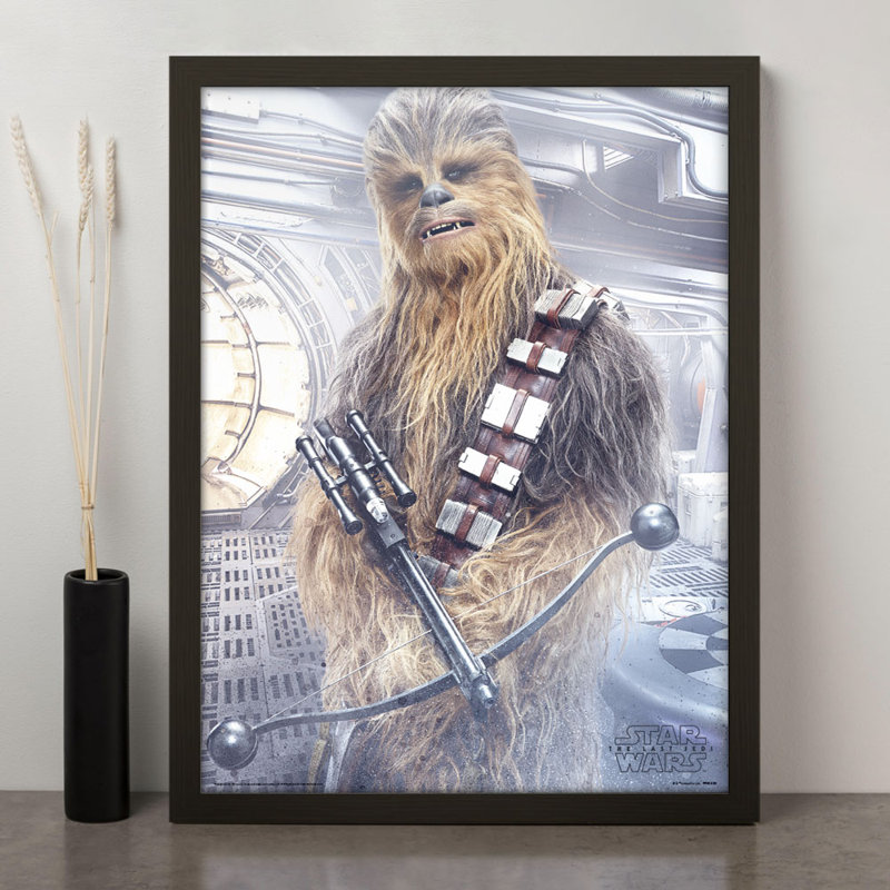 Star Wars the Last Jedi Chewbacca Bowcaster - Picture Frame Memorabilia
