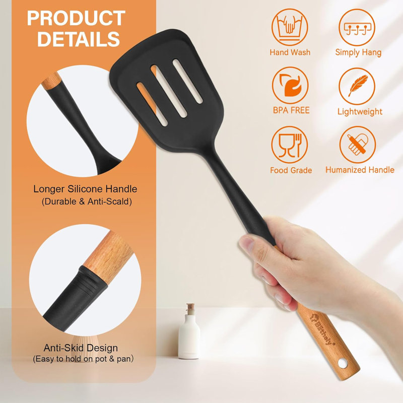 25Pcs  Silicone Kitchen Utensils Set