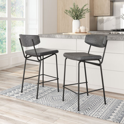 Charon Upholstered Counter Stool