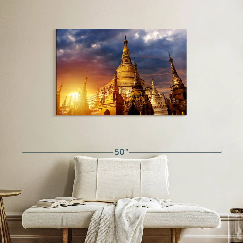 Adella Shwedagon Golden Temple, H 26 po x l 39 po