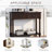 TREXM Daisy Series Console Table Traditional Design With Two Drawers And Bottom Shelf-1045295177
