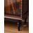 French-Style Vintage Bookcase With Glass Doors For Storage