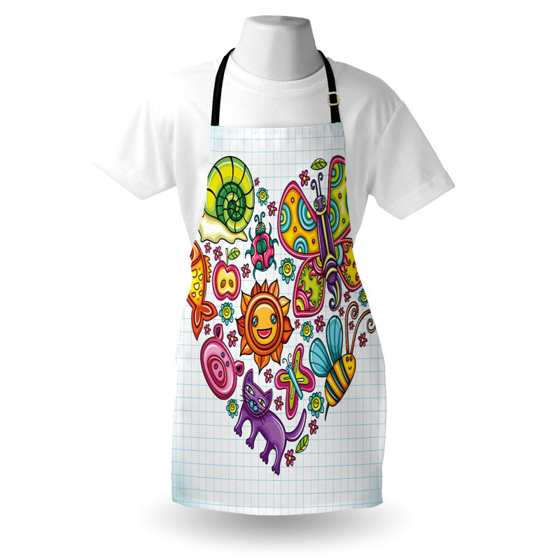 No Pattern Bib Apron