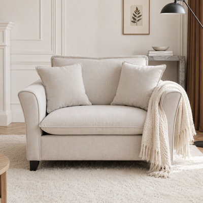 Fauteuil d'appoint simple avec accoudoirs profonds Aldora