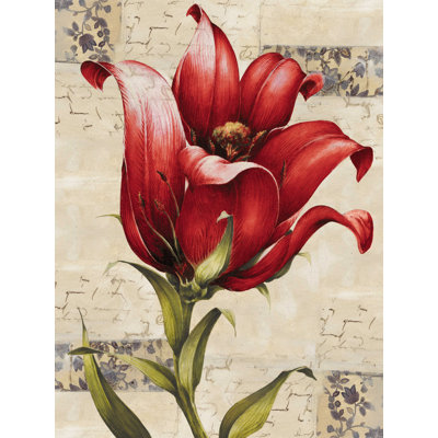 " Red Traditional Floral "