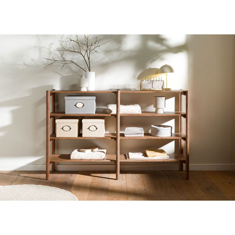 KOPENHAGEN 100cm H x 160cm W Solid Wood Standard Bookcase