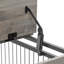 Table d'appoint pour meubles sur roulettes avec portes doubles et plateau relevable. Brun rustique, l 31,50 po x P 22,05 po x H 25 po-280929788-280929789