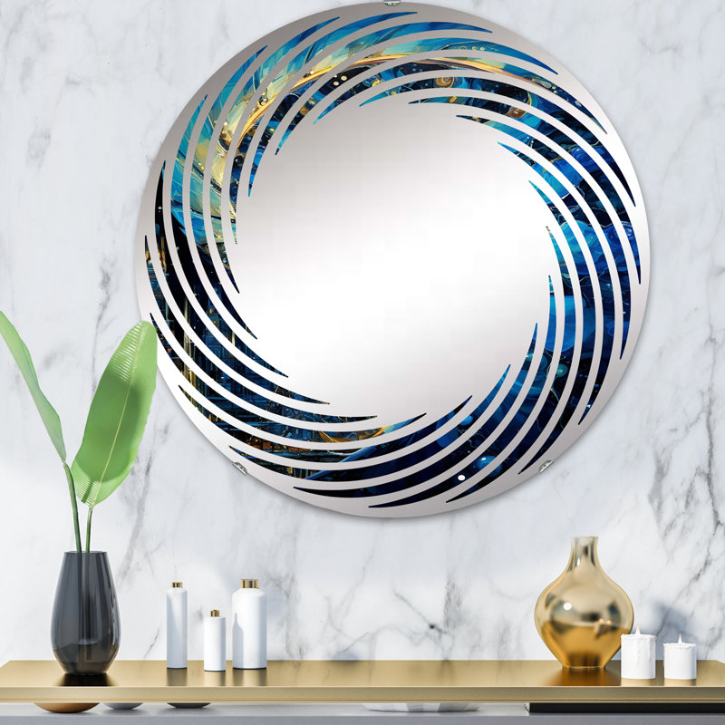 Miroir mural Nautilus Sapphire, 31,4 po x 31,4 po, Rond