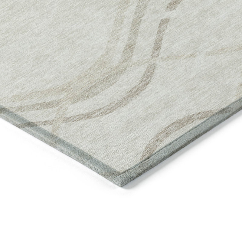 Lamanna Washable Abstract Indoor / Outdoor Rug, Rectangle 5' x 7'6"