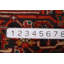 Tapis traditionnel rétro médaillon rouge 7 x 9