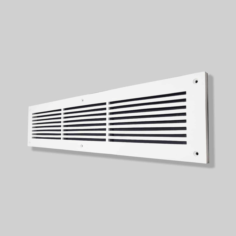 Couvercle d'évent mural standard en aluminium, Blanc