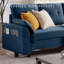 102.4" Wide Sofa with Storage Ottoman and Long Bench with Coffee Table-457809661