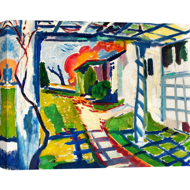 3AA6310 Grape Arbor 1 Piece Wrapped Canvas Wall Art, 70cm H x 100cm W x 4cm D