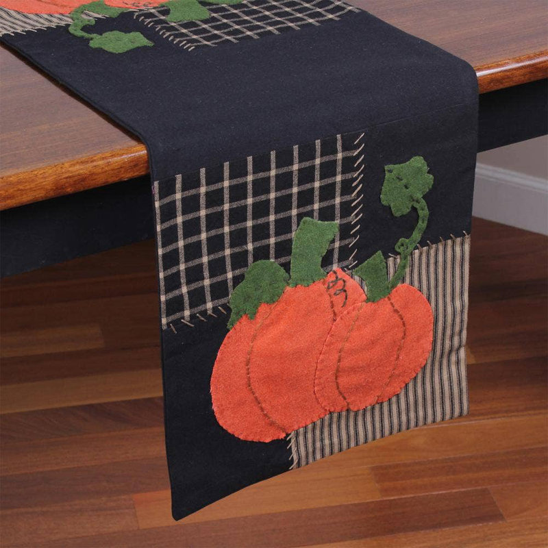 F Pumpkin Patchwork Table Runner