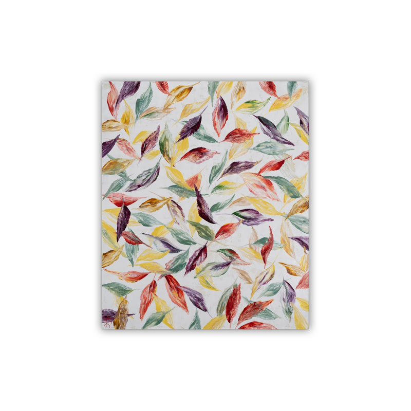 "Whispers of Color", art mural sur toile, Cadre flottant noir, H 24 po x l 16 po