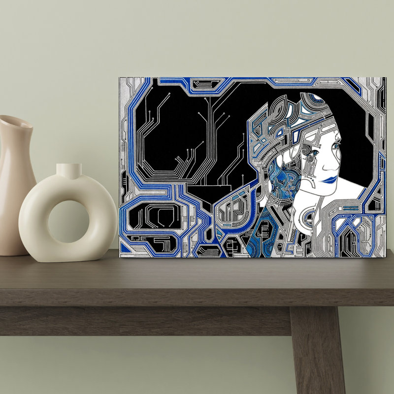 Art contemporain contemporain abstrait, H 8 po x l 12 po