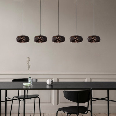 Bixby 5 - Light Natural Cluster Pendant