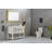 Myhomekeepers 19'' White Ceramic Rectangular Bathroom Sink