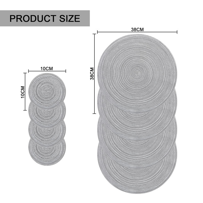 Polyester Placemat, Grey