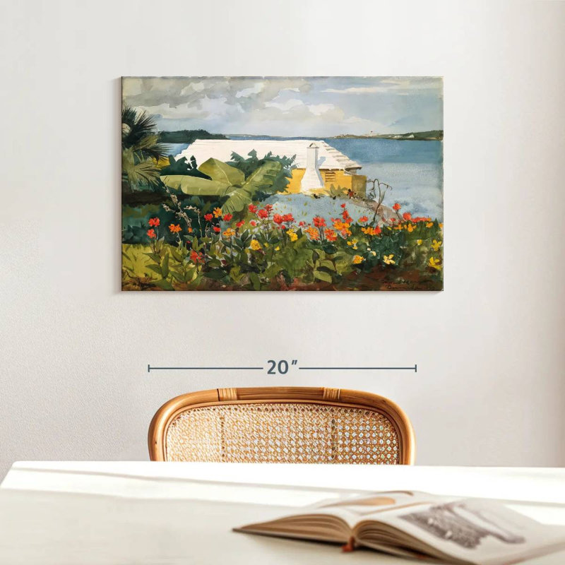 Gillard Flower Garden And Bungalow - Bermudes, H 16 po x l 24 po