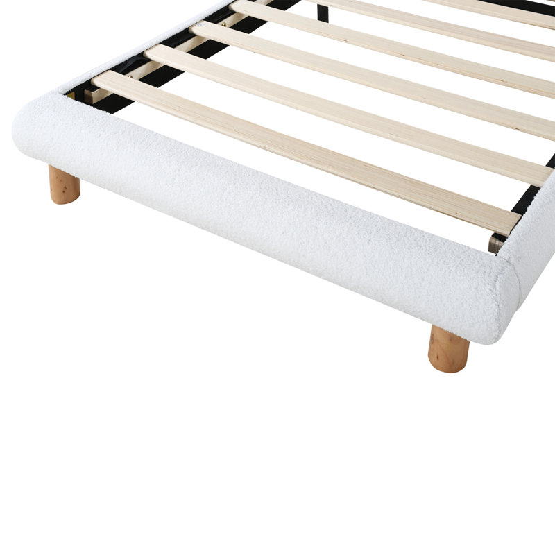 Sandina 90 x 200Cm Platform Bed, Beige