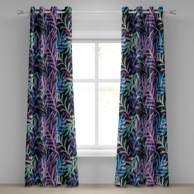 Dajaha Semi Sheer Curtain Pair