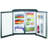 Arctic Chef 5.5 CU. FT. Side by Side 2 Door Refrigerator/Freezer