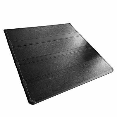 Hard Folding Truck Bed Tonneau Cover Compatiable with 16-17 Toyota Tacoma Extra Short Bed, Four-Fold Style, Black