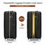 Valise légère de 20 pouces avec roulettes à roulettes Valise rigide extensible, bagage à carreaux 20 po